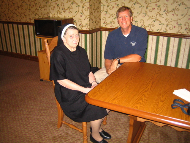 Sr. Aedan and Bob